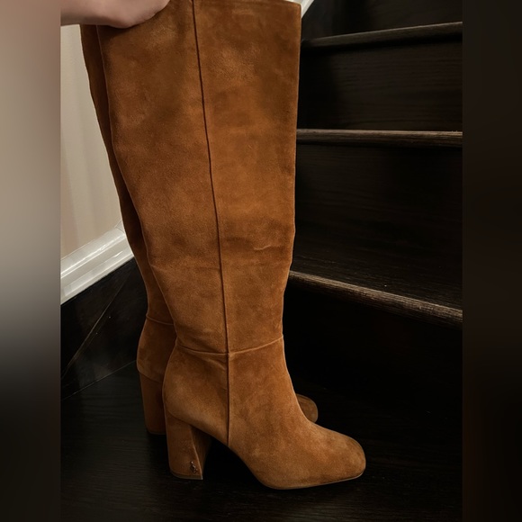 NWT Sam Edelman Clarem Knee High Suede Block Heel Boot - Picture 8 of 10